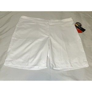 PGA Tour Women’s Golf Short Comfort Stretch Waistband Size 18 White, UPF 50
